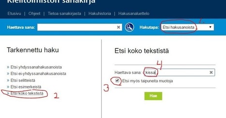 Kielitoimiston sanakirja korpushakuna | 1Uutiset - Lukemisen tähden | Scoop.it