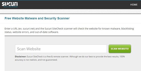 Free Website Malware and Security Online Scanner | Sucuri Security | CyberSecurity | 21st Century Learning and Teaching | Scoop.it