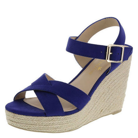 royal blue wedges payless