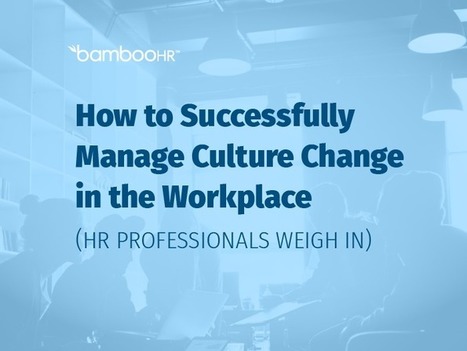 How to Successfully Manage Culture Change in the Workplace | Retain Top Talent | Scoop.it