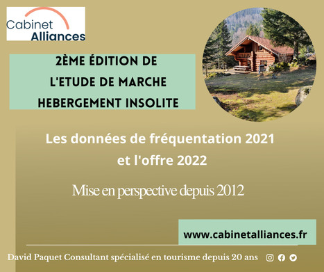 Etude de marché sur l'hébergement insolite édition 2022 | Les evolutions de l'offre touristique | Scoop.it