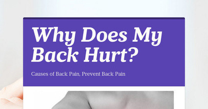 Why Does My Back Hurt? | Medical and Health | Scoop.it
