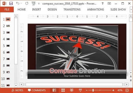 Animated Success Compass PowerPoint Template | PowerPoint presentations and PPT templates | Scoop.it