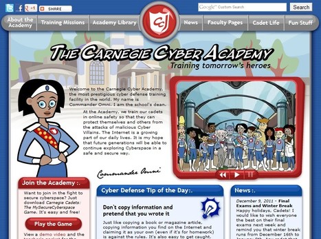 The Carnegie Cyber Academy - An Online Safety site and Games for Kids | 21st Century Tools for Teaching-People and Learners | Scoop.it