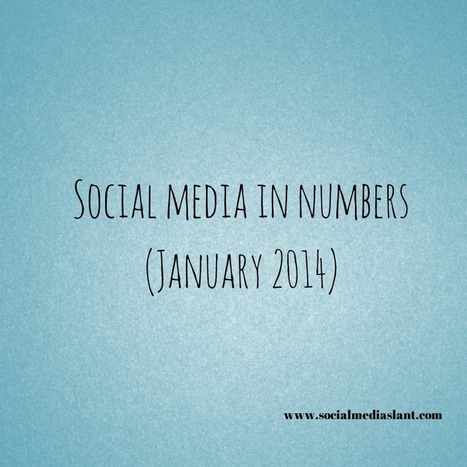 Social media in numbers (January 2014) | Latest Social Media News | Scoop.it