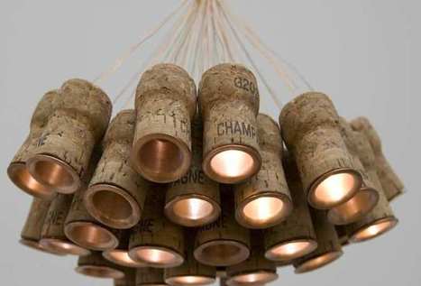 Chandelier From Recycled Champagne Corks | 1001 Recycling Ideas ! | Scoop.it