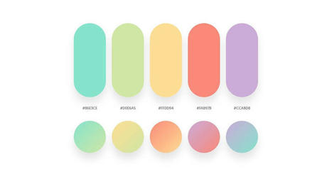 32 Beautiful Color Palettes With Their Corresponding Gradient Palettes | Strictly pedagogical | Scoop.it