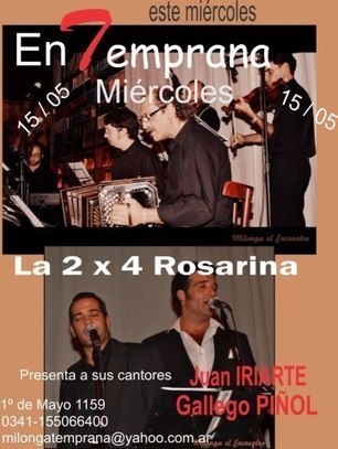 Rosario: La 2x4 en Milonga Temprana | Mundo Tanguero | Scoop.it