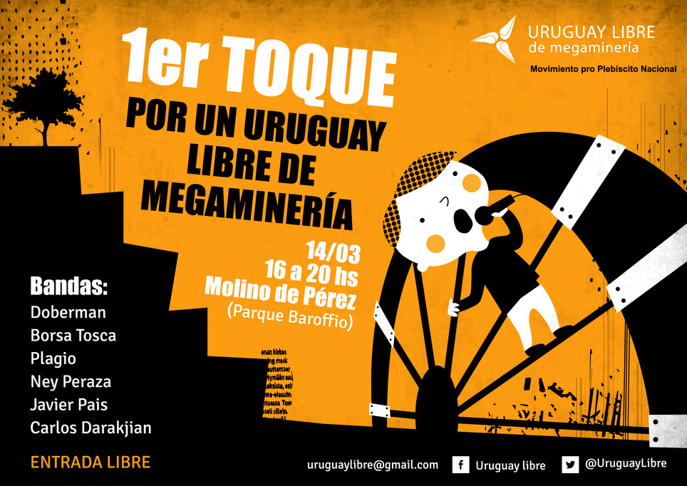 14/03/2015 Primer toque por un Uruguay Libre de megamineria / Montevideo | Uruguay Libre de megamineria | Scoop.it