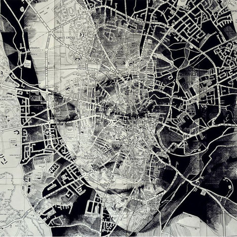 12 Incredible Portraits Drawn on Maps | Digital Delights - Images & Design | Scoop.it