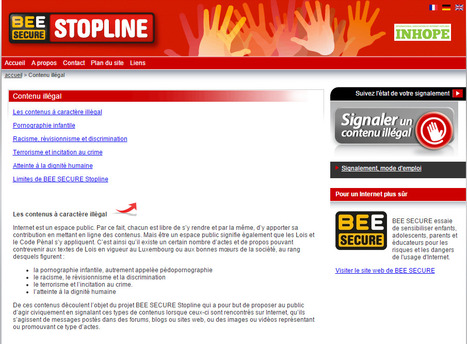 BEE SECURE STOPLINE | Signaler du "Contenu illégal" | Luxembourg | information analyst | Scoop.it