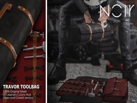Travor Toolbag L'HOMME Magazine August 2018 Group Gift by NOIR | Teleport Hub - Second Life Freebies | Second Life Freebies | Scoop.it