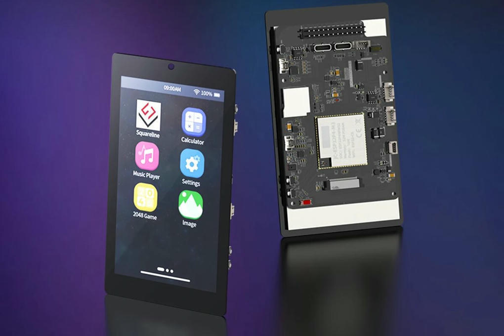 4.3-inch touch display board features single ES...