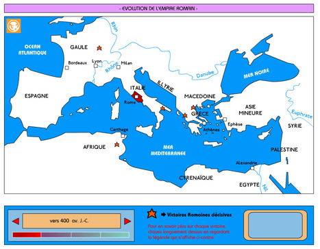 Une carte animée de l'empire romain | Salvete discipuli | Scoop.it
