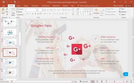 Social Media PowerPoint Template | PowerPoint Tips & Presentation Design | Scoop.it