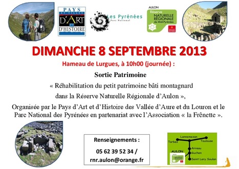 Découverte du petit patrimoine bâti montagnard dans la Réserve Naturelle Régionale d'Aulon le 8 septembre | Vallées d'Aure & Louron - Pyrénées | Scoop.it