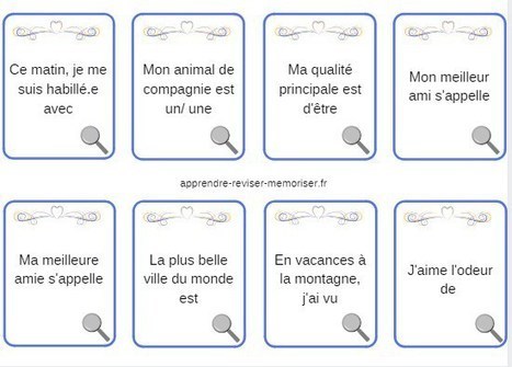 Un jeu pour réviser la conjugaison des verbes au présent (J'ai, Qui a) -  Apprendre, réviser, mémoriser