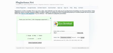 Plagiarisma.Net : check duplicate content | Outils, logiciels et tutos : de la curiosité à l'indispensable | Scoop.it
