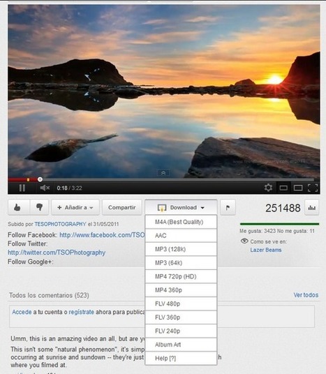 En la nube TIC: Descarga video de Youtube desde Firefox. | RED XXI | EduTIC | Scoop.it