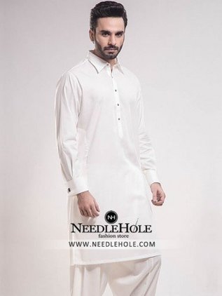 off white color salwar kameez mens