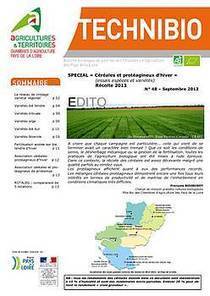 Technibio SPECIAL Céréales et protéagineux d’hiver - Chambres d'agriculture des Pays de la Loire | Graines de doc | Scoop.it