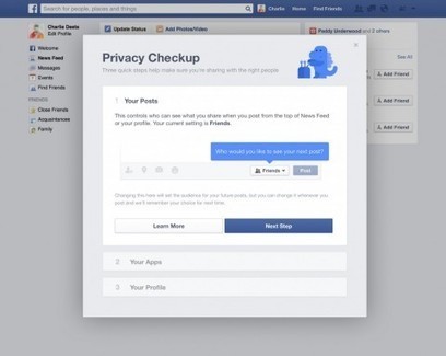 Facebook wants you to run a quick privacy checkup on your profile | CAS 383: Culture and Technology | Scoop.it