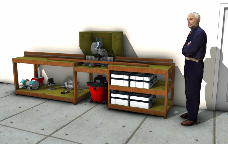 How to Make a Miter Saw Station - PDF Download | Garden Plans | Scoop.it
