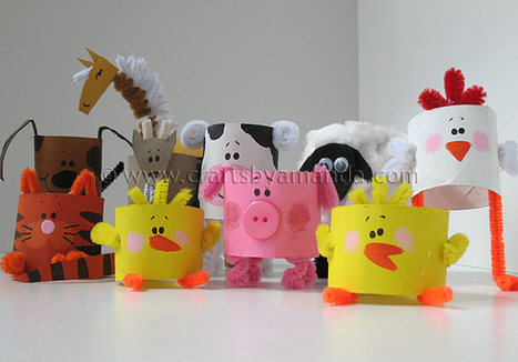 Cardboard Tube Farm Animals: The Round Up! | Aprender Manualidades infantiles | Scoop.it