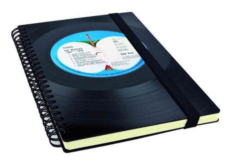 Notebook Made From An Old Beatles Vinyl Record | 1001 Recycling Ideas ! | Scoop.it