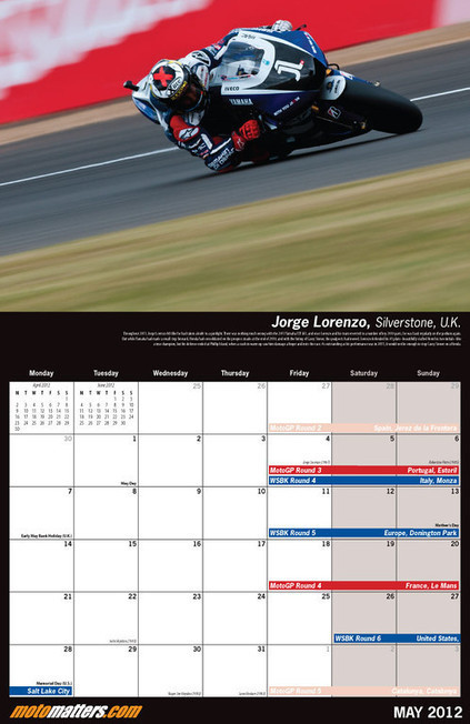 The Perfect Gift - The MotoMatters.com 2012 Motorcycle Racing Calendar | Ductalk: What's Up In The World Of Ducati | Scoop.it
