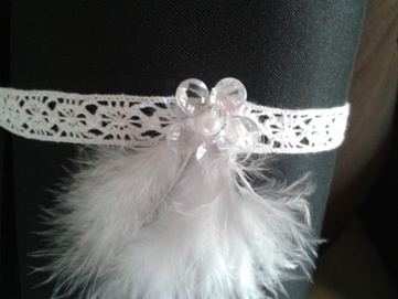 Collier dentelle blanc de mariée, ruban de dentelle | Robes de mariée d'occasion | Scoop.it