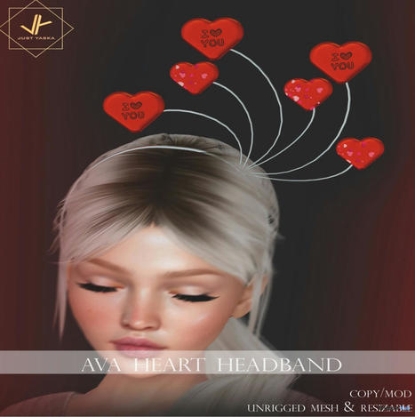 Ava Heart Headband November 2022 Group Gift by just Yaska | Teleport Hub - Second Life Freebies | Second Life Freebies | Scoop.it