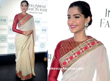 Sonam Kapoor in Bengali Saree at India Bridal Fashion Week | Indian Fashion Updates | Scoop.it
