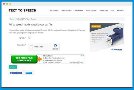 Cómo escuchar PDF en voz alta gratis y en tu navegador | TIC & Educación | Scoop.it