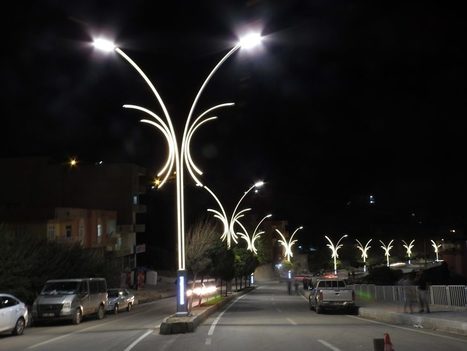 Led bahçe aydınlatma direkleri