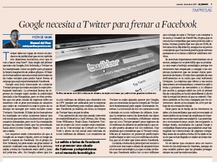 Google necesita a Twitter para frenar a Facebook | Al calor del Caribe | Scoop.it