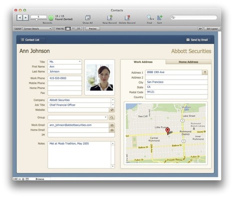 The Mac Office : Contacts: FileMaker Pro 12 Starter Solution | Filemaker Info | Scoop.it