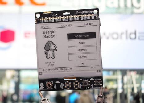 BeagleBadge - A Linux-powered 4.2-inch ePaper badge based on TI Sitara AM62L32 SoC - CNX Software | Embedded Systems News | Scoop.it