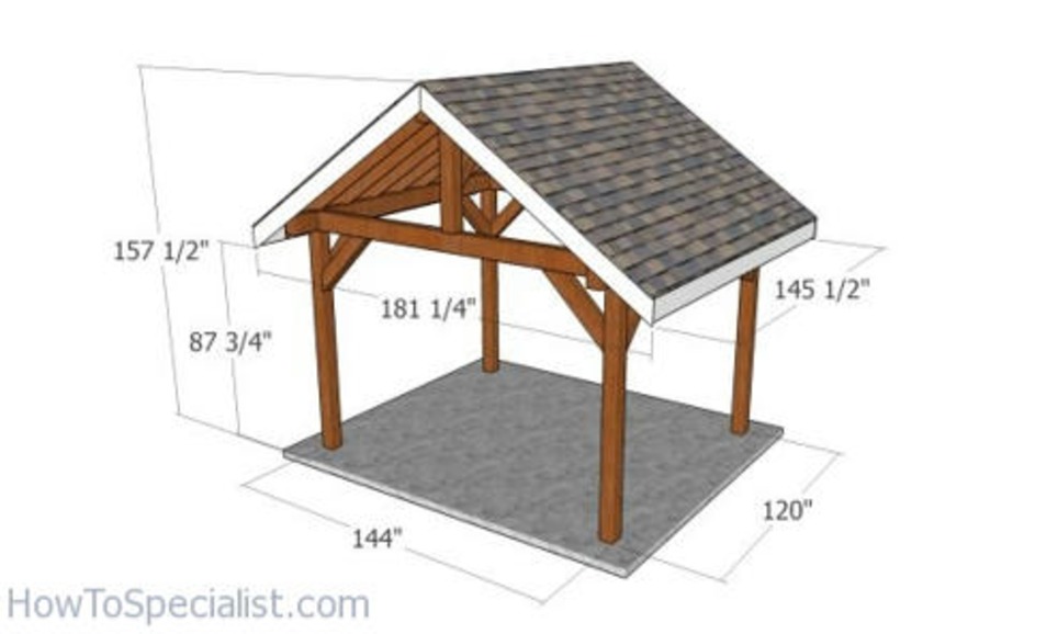 12×10 Gable Pavilion – Free DIY Plans | Garden Plans | Scoop.it