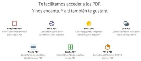 Smallpdf, una suite online para trabajar con documentos PDF.- | Educación, TIC y ecología | Scoop.it