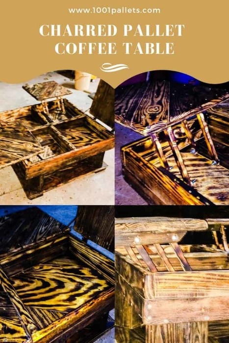 Charred Pallet Coffee Table | 1001 Pallets ideas ! | Scoop.it