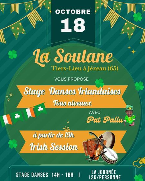 "Irish day" samedi 18 octobre à La Soulane, Jézeau | Vallées d'Aure & Louron - Pyrénées | Scoop.it