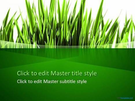Free Green Grass PPT Template - PPT Presentation Backgrounds for Power Point - PPT Template | Presentaciones PowerPoint | Scoop.it