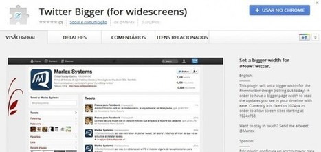 Extensión de Chrome para aumentar el tamaño del nuevo Twitter | Al calor del Caribe | Scoop.it
