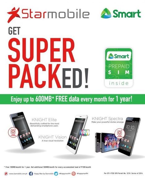 Starmobile Smart Super Pack 600: Knight Series Smartphones + FREE internet + Exclusive Promos | NoypiGeeks | Philippines' Technology News, Reviews, and How to's | Gadget Reviews | Scoop.it