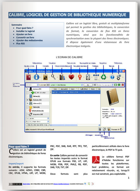 Tutoriel : Calibre, logiciel de gestion de bibliothèque numérique | Time to Learn | Scoop.it