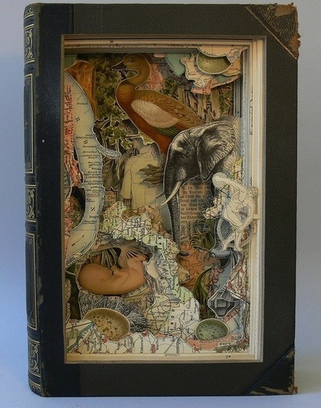 The Mind-Blowing Book Carvings of Alexander Korzer Robinson | Strange days indeed... | Scoop.it