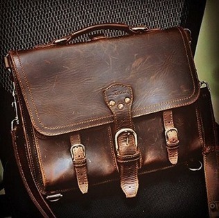 saddleback leather front pocket briefcase