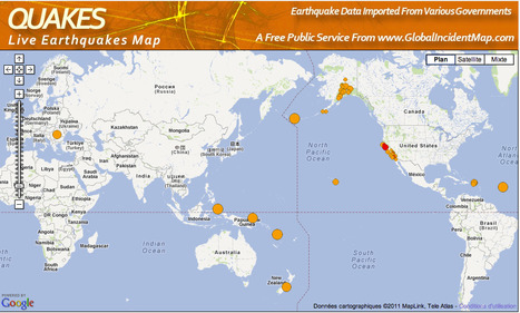 Live Earthquakes Map | Journalisme graphique | Scoop.it